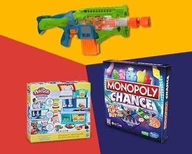 Explore new toys from Nerf, Play-Doh & more