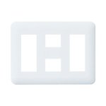 コスモシリーズワイド21 簡易耐火コンセントプレート(3コ+2コ+3コ用)(ホワイト)