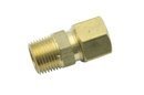 Generic Brass 1/2" OD x 3/8" Male NPT Compression Connector Fitting(Pack of 5 ) [並行輸入品]
