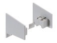 エイト アトム　上部レール用端部カバー HR-342　ライトグレー