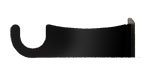 Village Wrought Iron Center Support Bracket for 3/4 Inch Rods by Village Wrought Iron