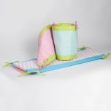 Pam Grace Creations Crib Bumper, Aqua Peacock [並行輸入品]