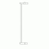 Lindam Sure Shut Porte Safety Gate Extension 7cm by Lindam