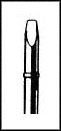 Weller Screwdriver Tip - 1.37 in Tip Length - 0.375 in Tip Width - Screwdriver Tip Shape - 0.05 in T