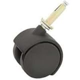 Mintcraft JC-F07-3L 2-Inch Stem Caster with 2 Wheels, Black by Mintcraft
