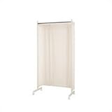 ナサ流通企画 ワッフル生地間仕切りハンガーラック 高さ180．5cm ホワイト