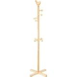 子供用木製ポールハンガー とり ナチュラル 服 衣服 衣類 洋服 コート コート掛け カバン カバン掛け 帽子 ぼうし 帽子掛け 洋服収納 木製 天然木 整理整頓