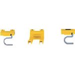 [T-8194396]エレクター　ラバーメイド　　クローゼットオーガナイザー　フックセット　イエロー 199404