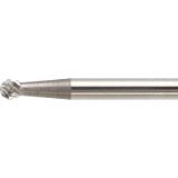 TRUSCO 超硬バー 球型 Φ3X刃長2.4X軸3 ロング ダブルカット TB8A030L75
