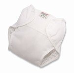 Imse Vimse Soft Diaper Covers - Hoop and Loop - Newborn - White by Imse Vimse
