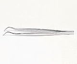 6-531-08ステンレス製ピンセット歯科曲１６０ｍｍ