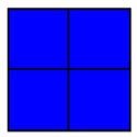Square Panel Mat in Blue by Children's Factory
