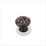 Jeffrey Alexander 218DBAC Lafayette Raised Fleurdelis Knob, Copper [並行輸入品]