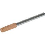[8189609]ＴＲＵＳＣＯ　ステンチタン焼入鋼用超高耐久ゴム軸付砥石Φ６幅１５軸３　＃８０ LCH806C
