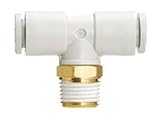 SMC ワンタッチ管継手 両口チーズユニオン KQ2T10-01NS (5 個入り)