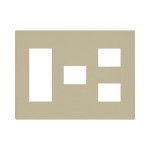 コスモシリーズワイド21 簡易耐火用コンセントプレート6コ用(3コ+1コ+2コ用)(利休色)