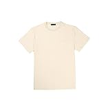 [パルチーノ］Tシャツ メンズ 半袖 ポケット付き ヘビーウエイト 無地 厚手 柔らかい 重ね着 (XL, ナチュラル)