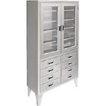 [T-4729897]米沢　ステンレス保管庫両開きタイプ　Ｗ９００ＸＤ３６０ＸＨ１７００ NA900G8