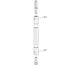Von Duprin 050519 33/3547/48A Adjustable Top Rod Kit, 6', 8' x 8', 4' Door by Von Duprin