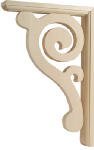 WADDELL MANUFACTURING BR501 8" x 1-1/2" x 11-3/4" Decorative Scroll Bracket [並行輸入品]