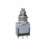 NKKスイッチズ MB-2511G 単極双投　機能動作（ＯＮ　＜ＯＮ＞）　電流容量０．４ＶＡ　ＭＡＸ　28V　ＭＡＸ　はんだ端子金メッキ端・接点　軽タッチ押ボタンスイッチ