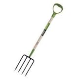 Ames 4-Tine Forged Floral Spading Fork, Wood Handle, D-Grip - 2916400 [並行輸入品]