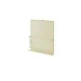 壁掛けマガジンディスプレイ棚　小　2枚セット　アイボリー色　NJ-0324