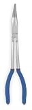 Westward 1UKK7 Long Reach Plier, 10 7/8 In L, Dipped Grip by WestWard Tools