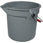 TRUSCO エレクター ラバーメイド ブルートバケツL グレー 13.2L 2614GRAY