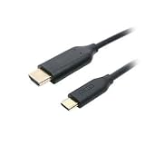 ミヨシ Type-C to HDMIケーブル 2m ブラック USD-FH20/BK