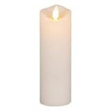 Gerson 42539 - 2 x 6 Ivory (Vanilla Scent) Wavy Edge Motion Flame LED Wax Candle Light with Timer by