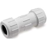 King Brothers Inc. CCC-0750 PVC Compression Coupling, White, 3/4-Inch [並行輸入品]