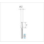 (株)ナカニシ ミニチュア軸付砥石 WA (1Pk(袋)=10本入)