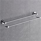 Auralumバスタオルバーハードウェアアクセサリーセット、サテンニッケル。すべて整理棚タオルラック付き クローム NVT9322