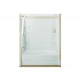 スターリング76110110 – 47アーモンドEnsembleTM EnsembleTM Whirlpool Bath And Showerユニット60 " x 42 " x 72 "左ドレイン