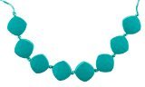 Chew-Choos 'Sweet pea' Silicone Teething Necklace (Turquoise) by Chew-Choos