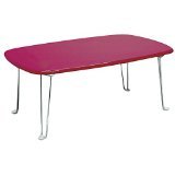 【選べる5色】【75cm幅】【折りたたみ】クレヨンテーブル750 (ピンク)