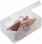 くつ収納BOX /クリア レディース用 3枚組