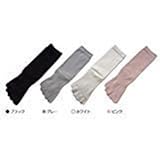 グレー2足 太陽ニット 5本指 ソックス 抗菌防臭 加工 綿100%糸使用 2色組 23-25cm 3202P (グレー)