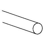 Boltmasterラウンドロッド5 / 16 " D x 48 " L Cold Rolled低炭素鋼ブルー