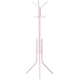 キッズパイプポールハンガー スチール 幅50cm×奥行50cm×高さ130cm ピンク (子供部屋/キッズ用家具)【組立品】