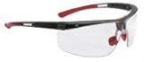 North Adaptec Clear Translucent Black Regular Polycarbonate Standard Safety Glasses - 99.9 % UV Prot