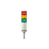 パトライト (PATLITE) シグナル・タワー　LED中型積層信号灯 赤黄緑 ポール取付け LME-320-RYG