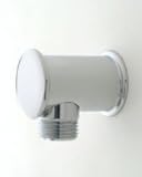 Jaclo 6485-AB Deluxe Hand Shower Wall-Mounted 1/2' Male x 1/2' Female Supply Elbow, Antique Brass [並