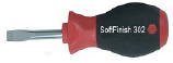 Wiha 30265 Stubby Slotted Screwdriver with SoftFinish Handle, 6.5 x 25mm by Wiha