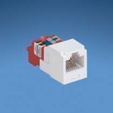 Panduit CJ5E88TRD Category-5E 8-Wire T-Style Jack Module, Red [並行輸入品]