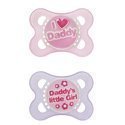 Love & Affection Pacifier 2pk & clip 2+m - Pink by MAM [並行輸入品]