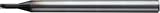 ユニオンツール 超硬合金加工用ネジ切り工具M2×0.4×φ1.5×溝数2 UDCTM20.44