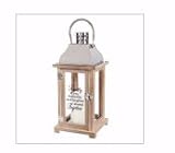 Carson Home Accents 181972 Lantern - Family with LED Candle & Timer - 14.25 x 5.5 x 5.5 in.