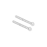 Moen 15528 Escutcheon Screws, Chrome (2-Pack) [並行輸入品]